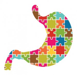 Stomach Jigsaw Puzzle Pieces Abstract